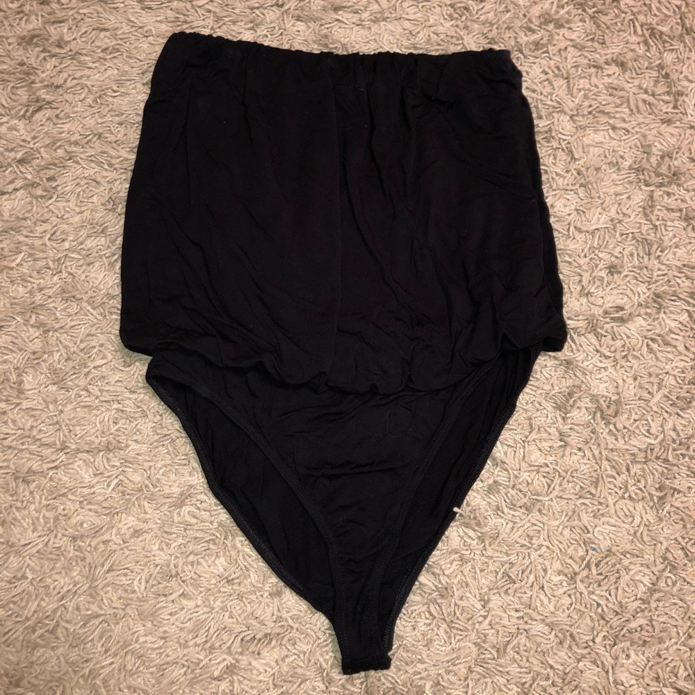 Out from Under Black Tube Top Bodysuit
